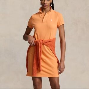 Ralph Lauren Sport Orange Polo Dress Medium Purple Horse